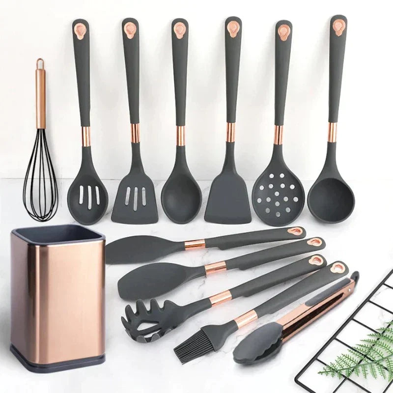 KochMaster® Ensemble de Luxe d'Ustensiles de Cuisine 12 Pièces