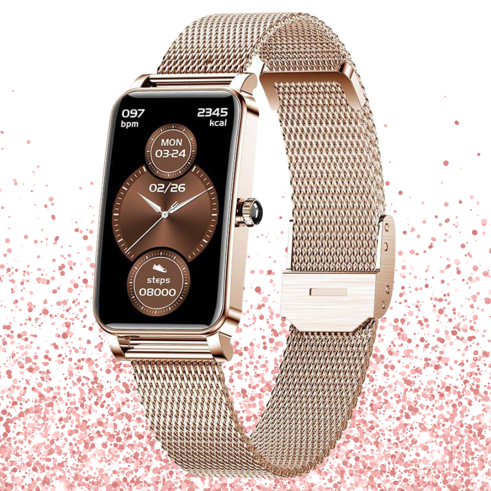 smartwatch elegante donna, smartwatch monitoraggio salute, smartwatch impermeabile ip68, orologio sportivo donna, smartwatch con notifiche, orologio fitness donna, montre connectée femme sport, montre connectée femme élégante, montre connectée femme étanche, montre connectée santé, smartwatch femmes, orologio connesso femminile, smartwatch moda donna, smartwatch acciaio inossidabile, monitoraggio ciclo fisiologico