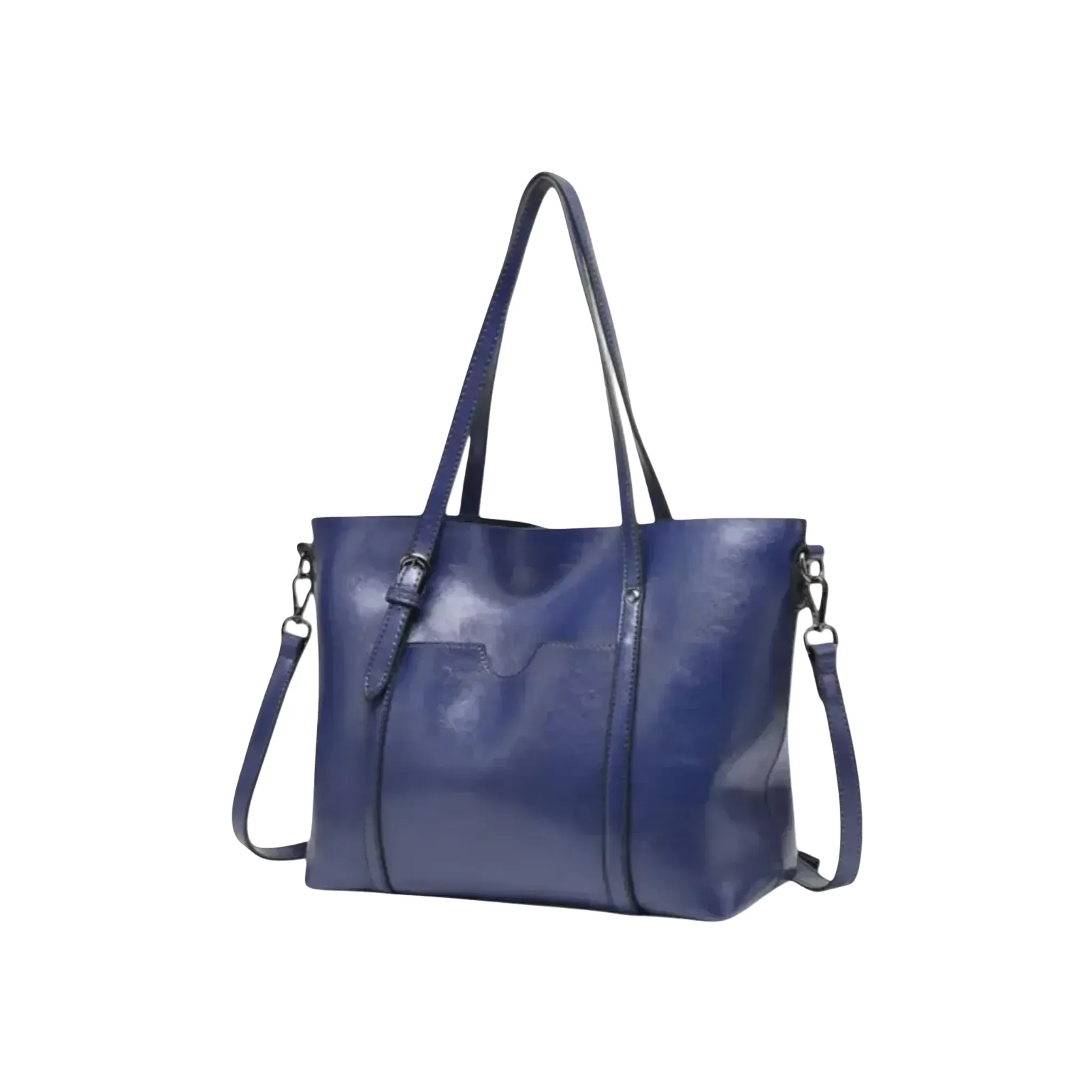 Borsa a spalla strutturata con chiusura a cerniera