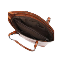 Borsa a spalla strutturata con chiusura a cerniera