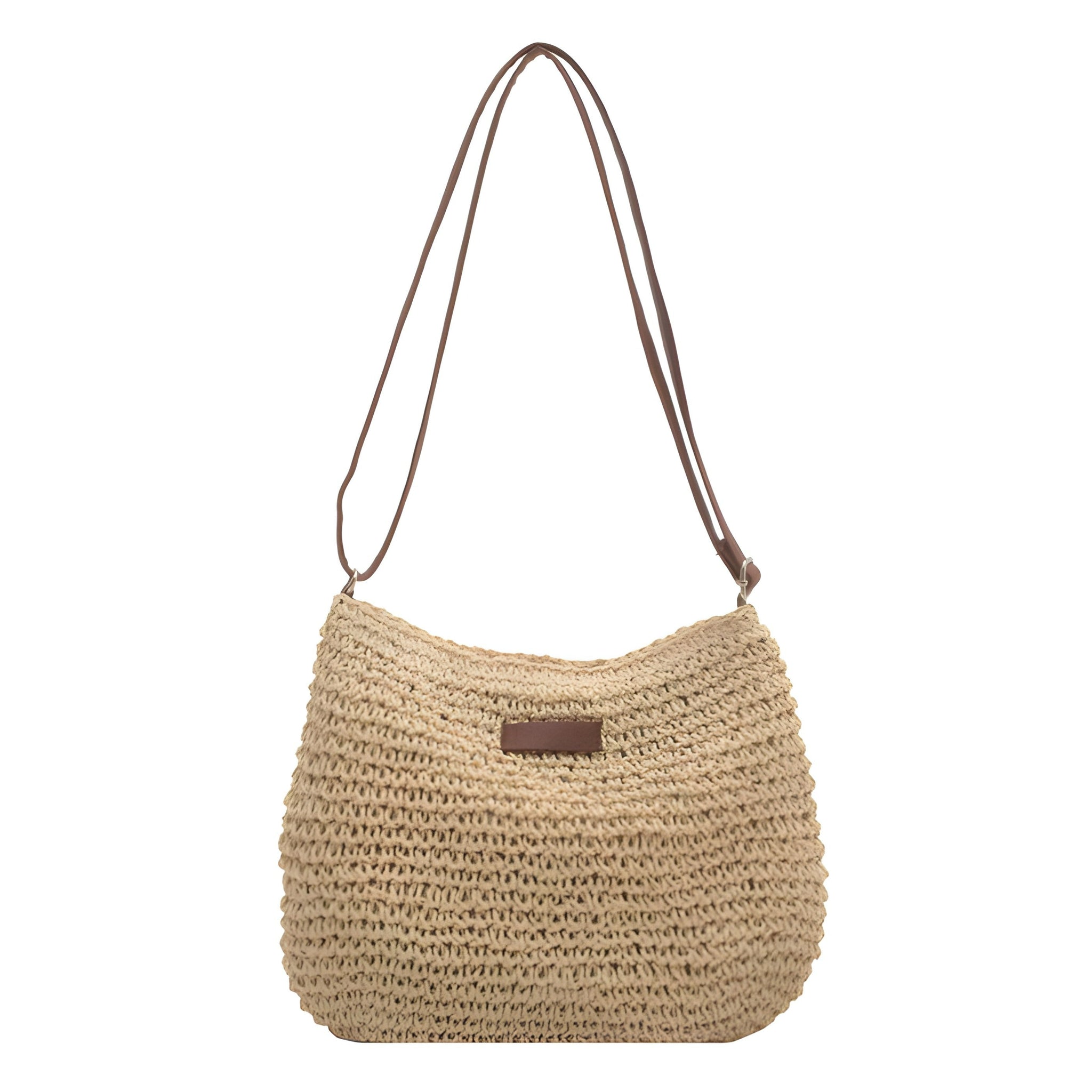 Borsa tracolla intrecciata con chiusura sicura