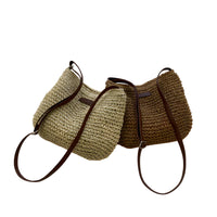 Borsa tracolla intrecciata con chiusura sicura