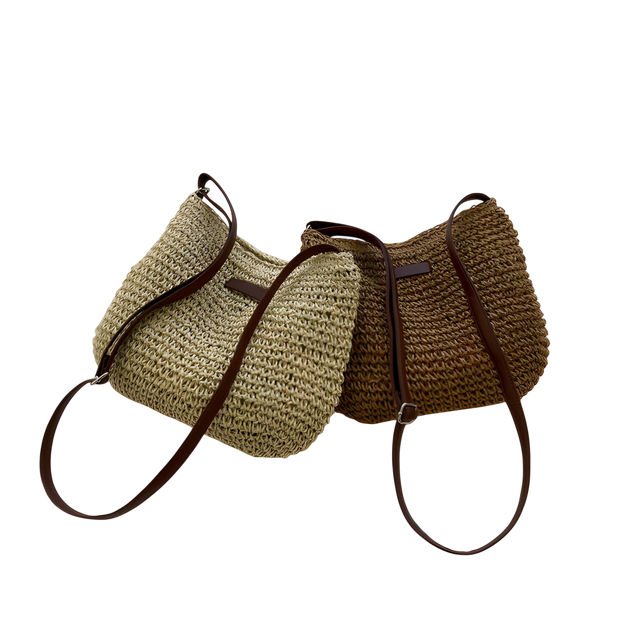 Borsa tracolla intrecciata con chiusura sicura