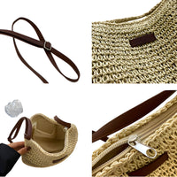 Borsa tracolla intrecciata con chiusura sicura