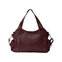 Borsa strutturata con zip e spazio aggiuntivo