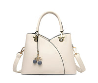 Borsa a tracolla con cerniera superiore | Accento ciliegia con tracolla convertibile