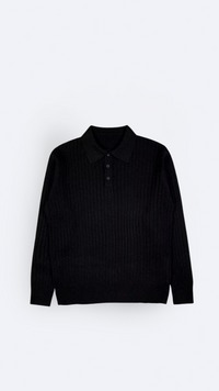 Maglione a Polo con Colletto Maniche Lunghe Uomo