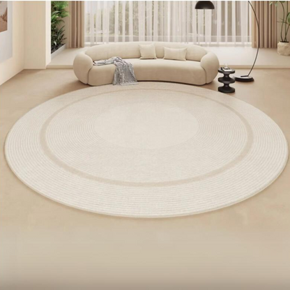 VelvetCircle® Luxueux tapis rond doux – Élégance raffinée pour votre maison