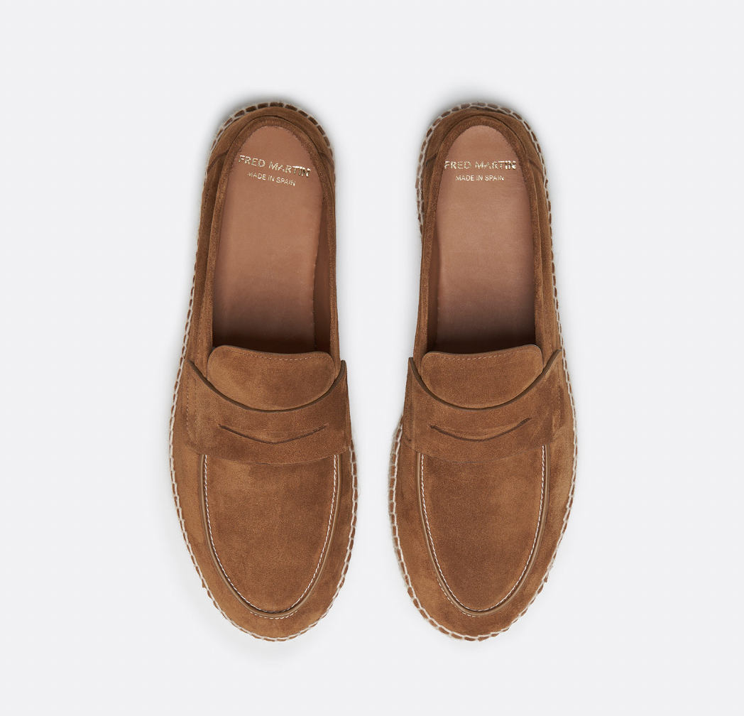Mocassini slip-on in pelle vintage uomo