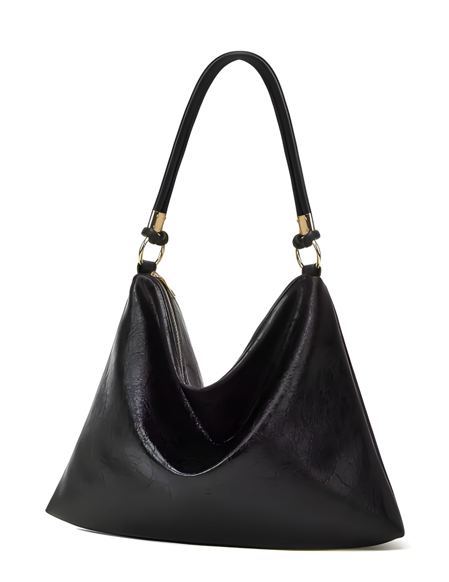 Borsa a spalla in pelle vegana | Design spazioso con cerniera unica