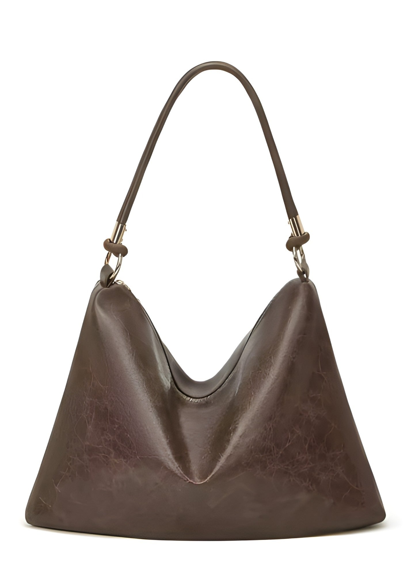 Borsa a spalla in pelle vegana | Design spazioso con cerniera unica