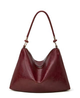 Borsa a spalla in pelle vegana | Design spazioso con cerniera unica