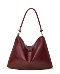 Borsa a spalla in pelle vegana | Design spazioso con cerniera unica