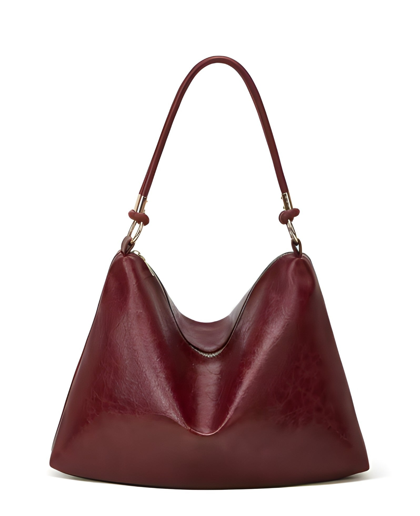 Borsa a spalla in pelle vegana | Design spazioso con cerniera unica