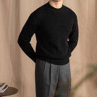 FUTIRE - Maglione a Collo Tondo con Maglia a Maglia Larga e Spessa