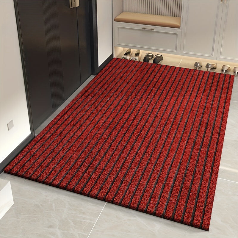 Tapis d'entrée absorbant extérieur en PVC antidérapant