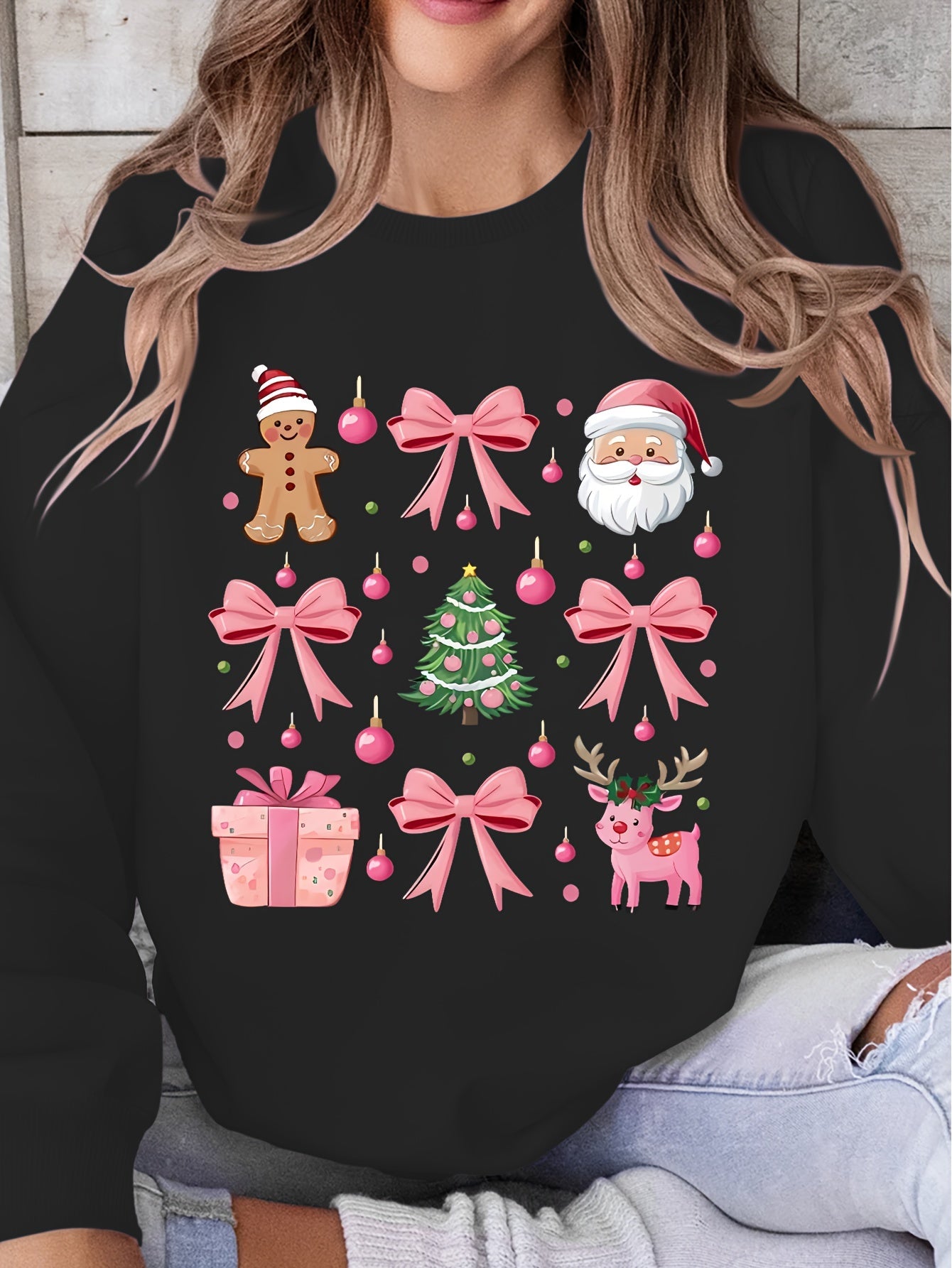 Alina® Pull-over de Noël Festif pour Femmes