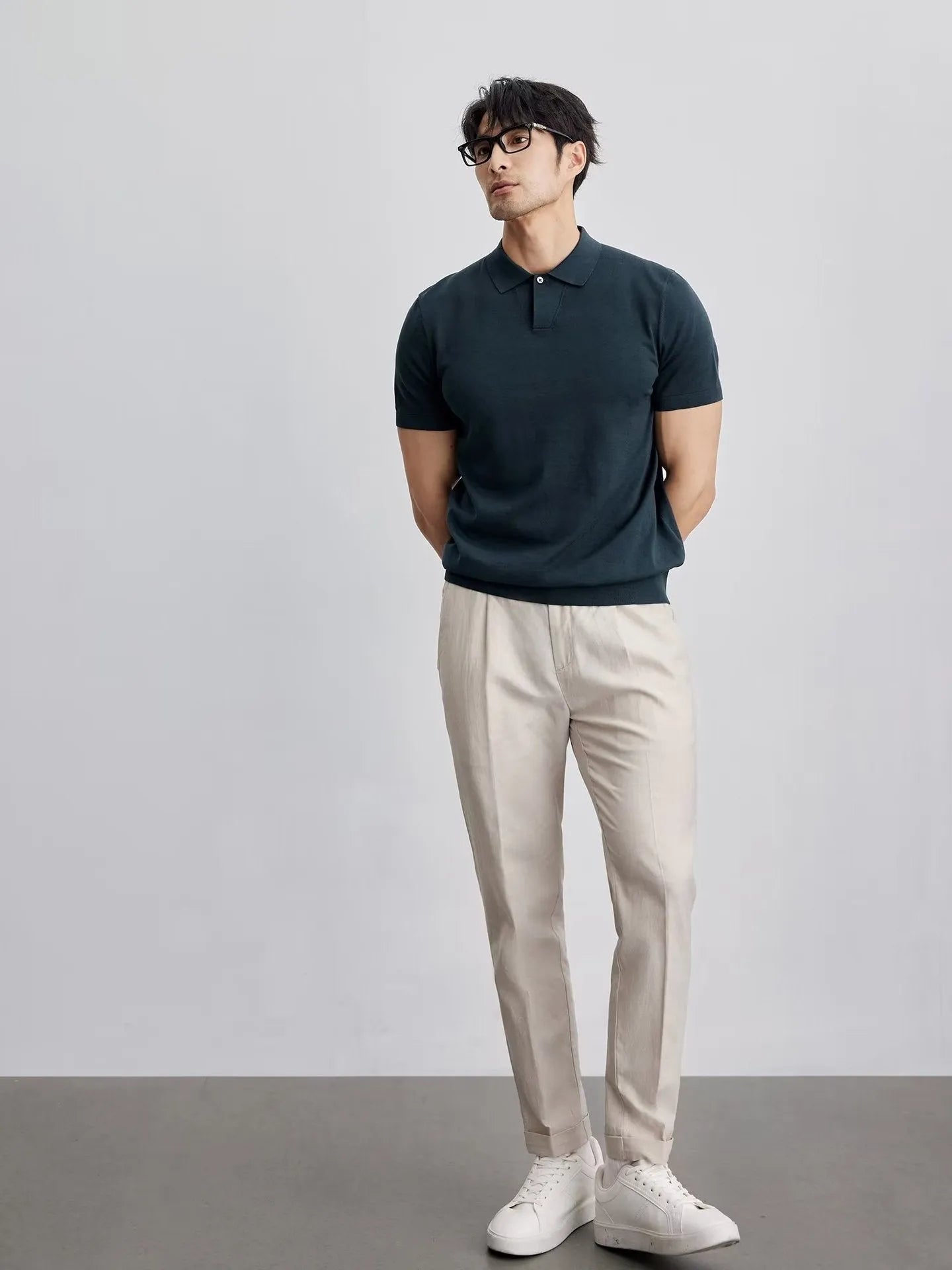 CAVIRE | Polo Casual Old Money da Uomo a Maniche Corte