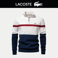 Ꮮаcostе – Polo Classica Uomo a Coste con Zip | Eleganza e Comfort per Ogni Occasione