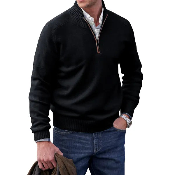 Adrian | Maglione con cerniera in cashmere
