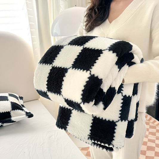 Plaid doux et chaud en polaire pour cocooning