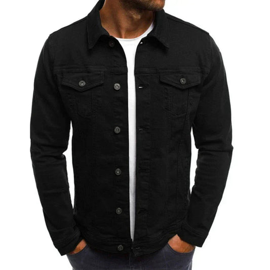 Veste en jean homme avec style vintage et casual