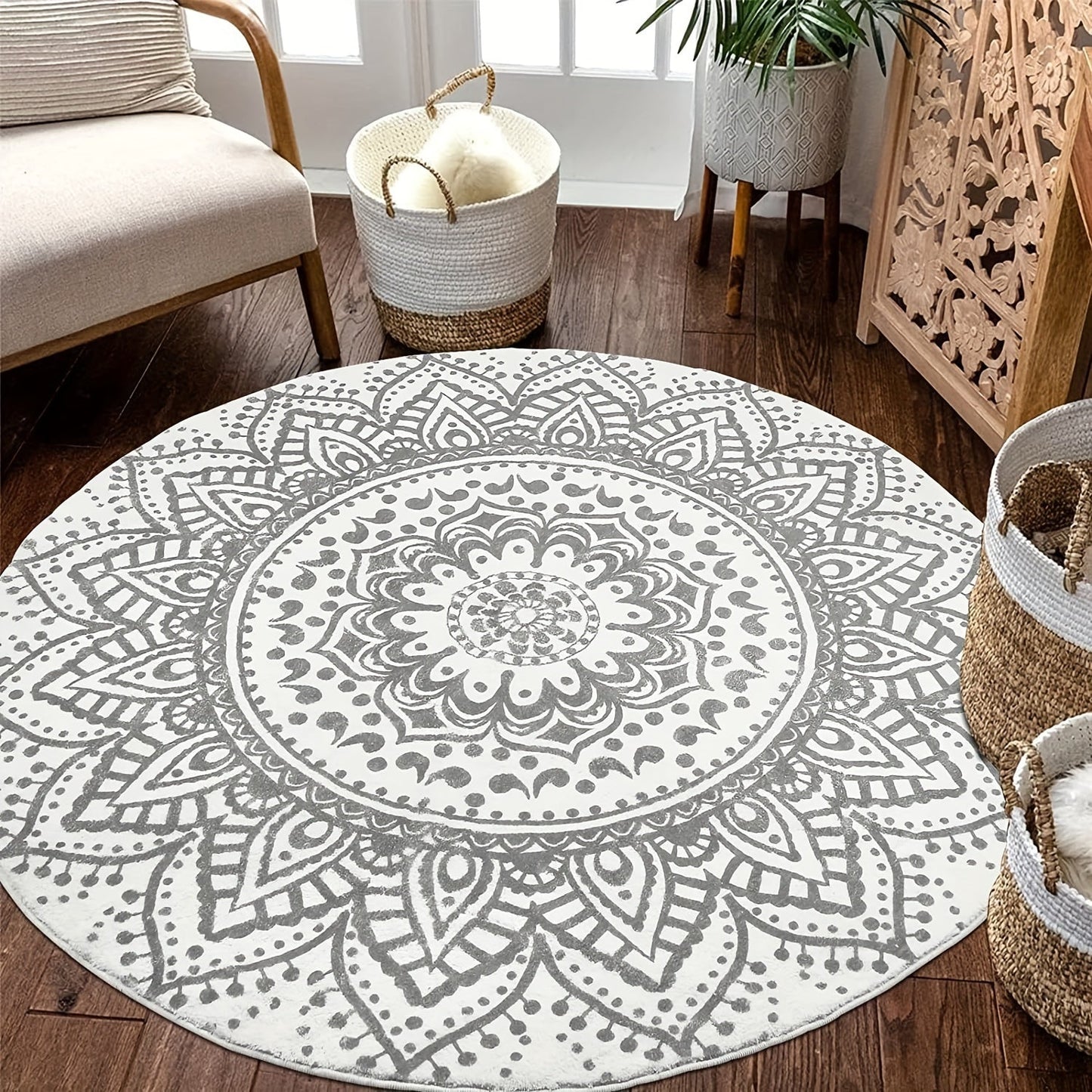 EthnoFloor® Tapis Boho – Un point focal antidérapant pour votre salon