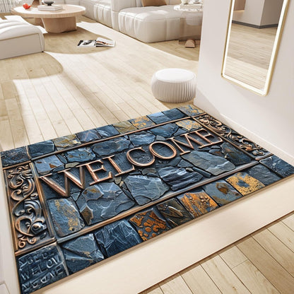 Tapis de Sol 3D en Pierre EleganzaMat® – Accueil Élégant pour Votre Maison