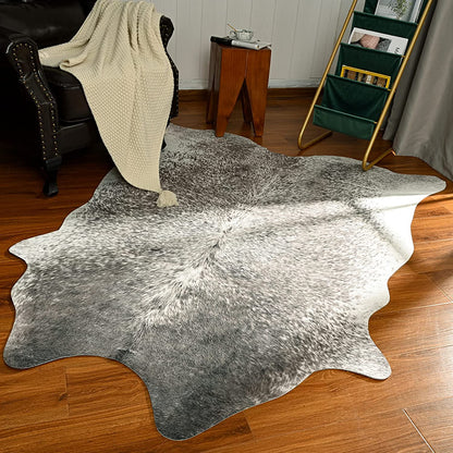 CosyLiving® Élégant Tapis en Faux Furon à Motif Vache – Confort et Style pour Votre Maison