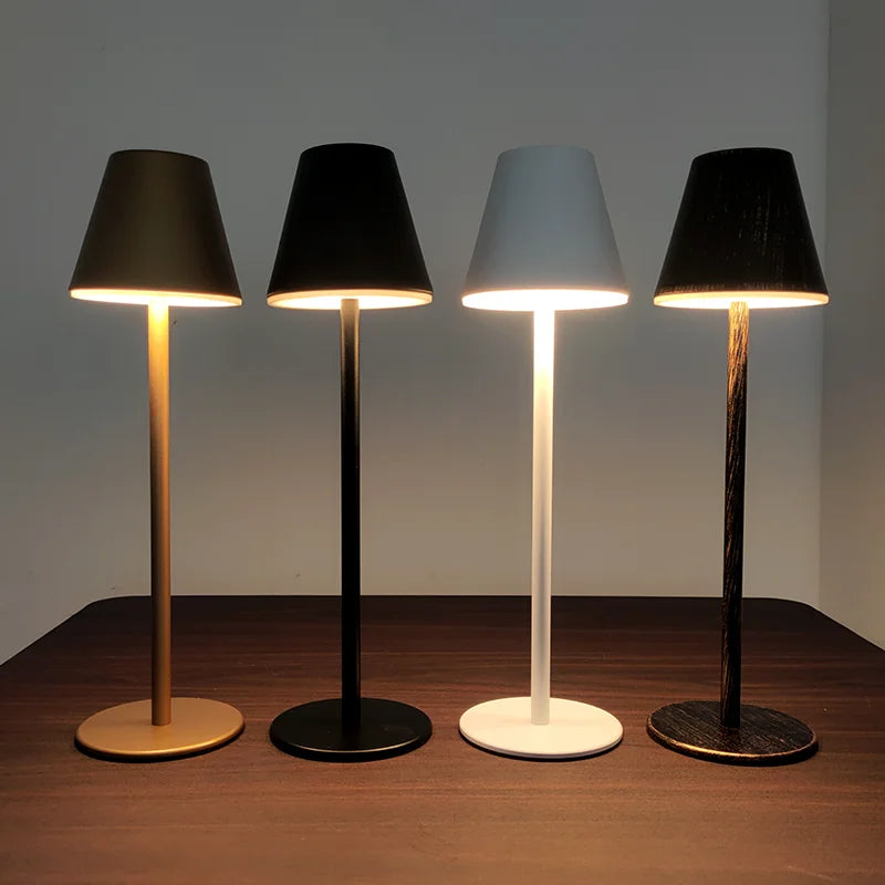 lampe de table rechargeable en situation domestique