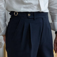 Shorts Slim da Uomo Casual in Seersucker