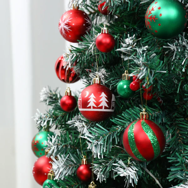 Boules de Noël en ensemble pour décoration festive du sapin de Noël