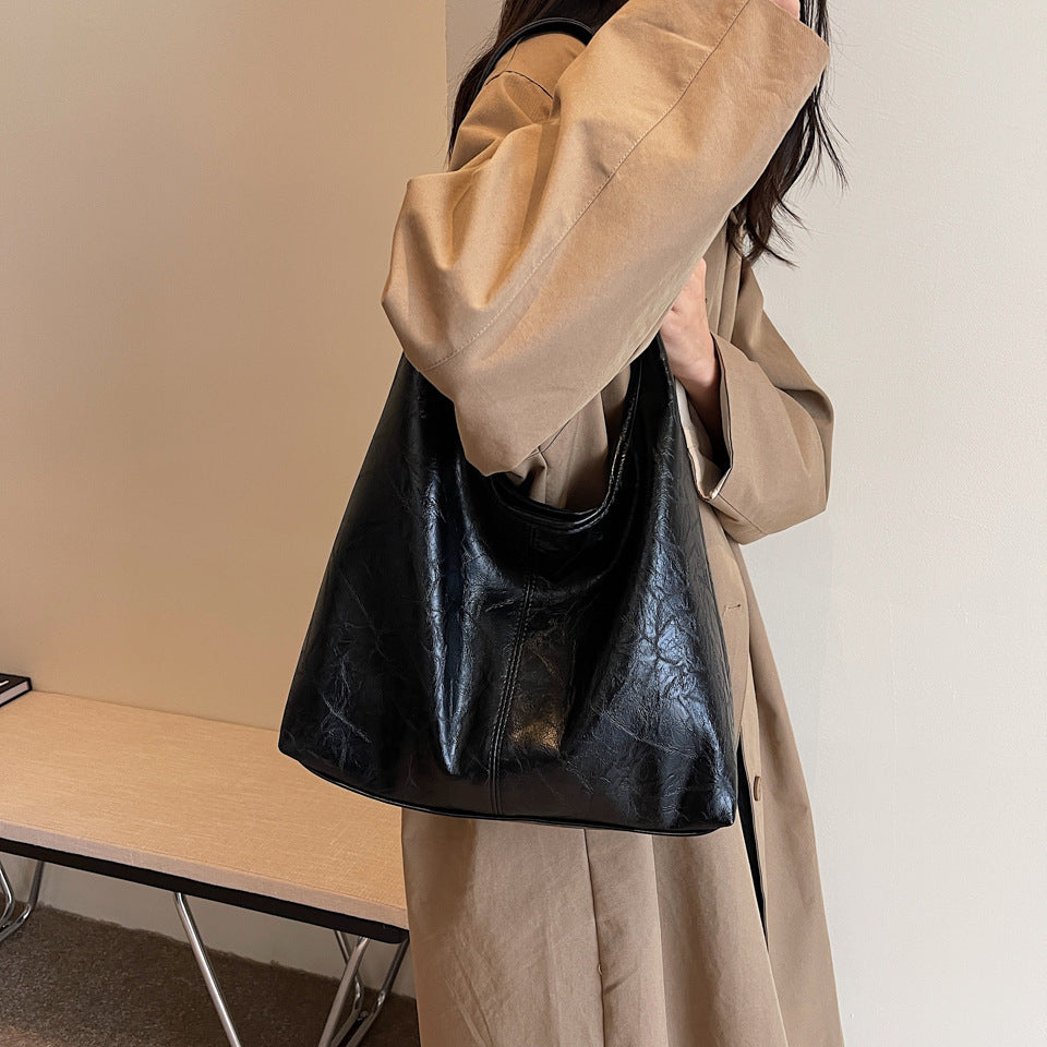Chic - Borsa a mano vintage donna di grande formato e tendenza
