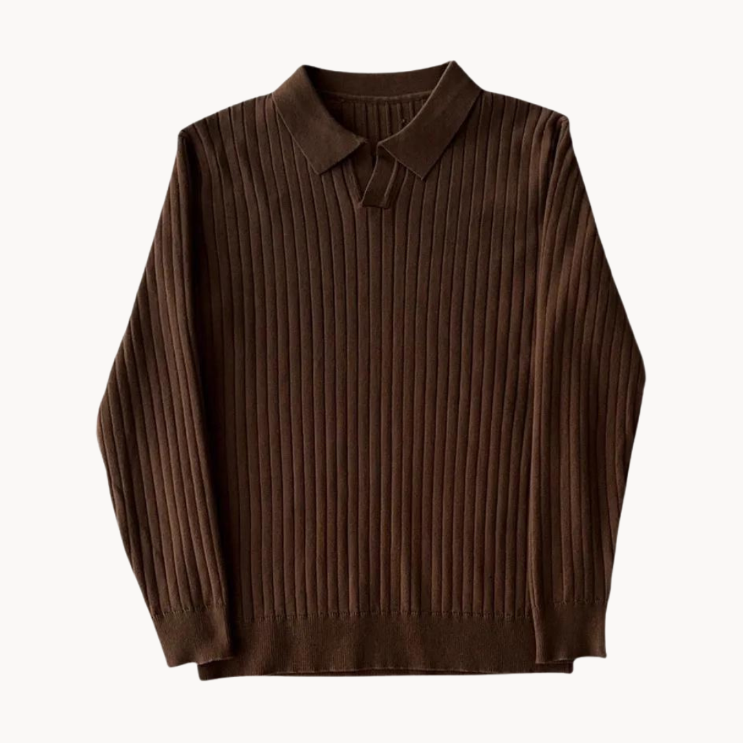 Camicia Casual con Colletto Aperto
