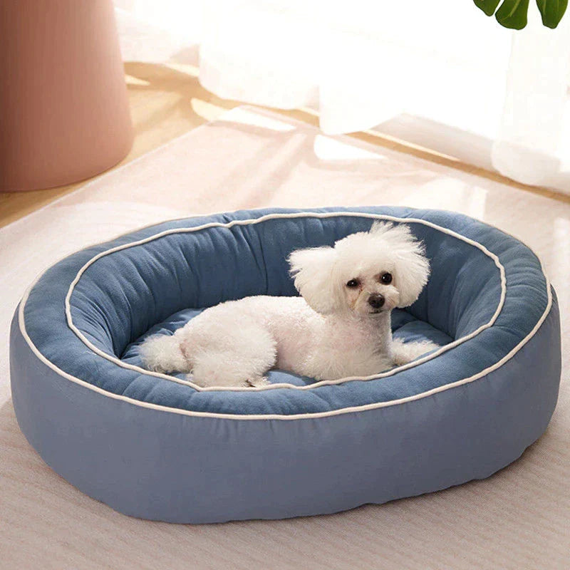 confort du lit pour chien avec coussin lavable