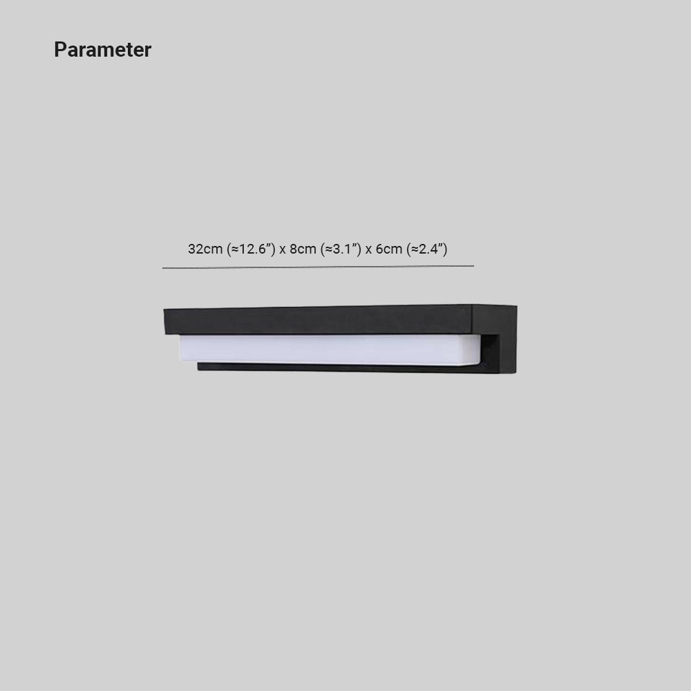 Orr® Applique Murale Solaire Dimmable pour Extérieur en Noir