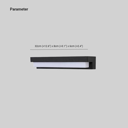 Orr® Applique Murale Solaire Dimmable pour Extérieur en Noir