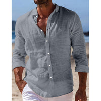 Camicia Casual da Uomo in Lino
