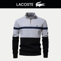 Ꮮаcostе – Polo Classica Uomo a Coste con Zip | Eleganza e Comfort per Ogni Occasione