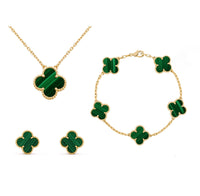 Cindy - Set di Gioielli Elegante con Quadrifoglio per Donna