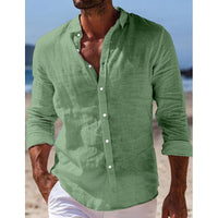 Camicia Casual da Uomo in Lino