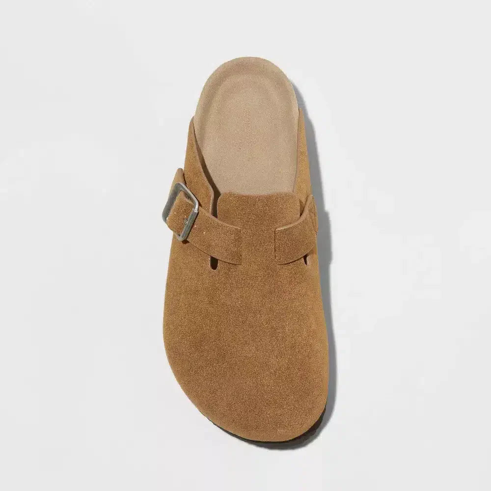 Zoccoli Unisex Comodi in Camoscio