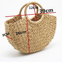 Set di Cappello e Borsa in Paglia