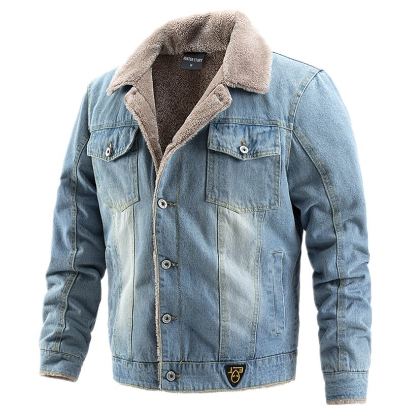 UrbanStyle Veste in denim per uomo con fodera calda