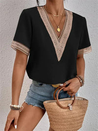 Top da Donna per Uscire in Cotone con Scollo a V