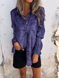 Camicia Metallica in Poliestere Donna