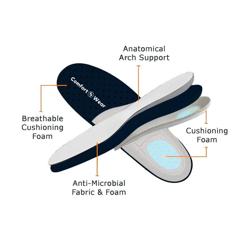 Scarpe Ortopediche Non-Scivolo per Operatori Sanitari con Cuscinetti Elasticizzati