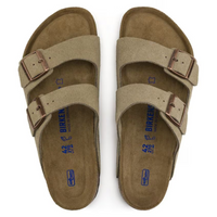 Arizona® – Sandali Casual con Plantare Anatomico Morbido in Pelle Scamosciata Taupe