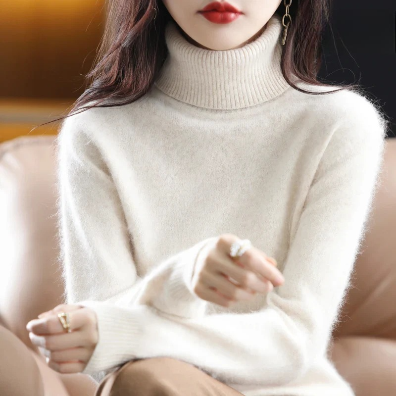 Maglione dolcevita in cashmere