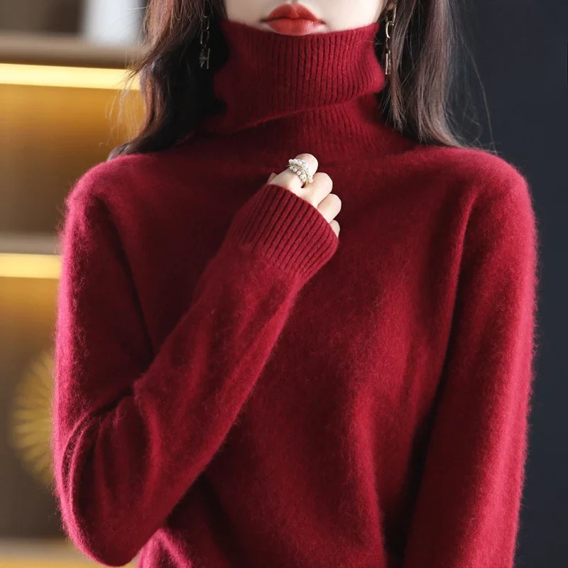 Maglione dolcevita in cashmere